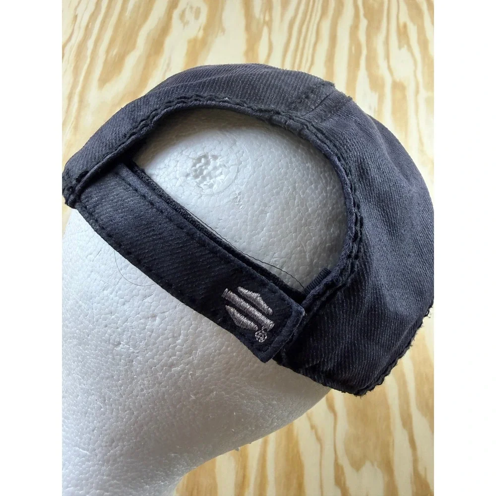 Harley-Davidson Womens Black Distressed Studded Bar & Shield Logo Baseball Hat